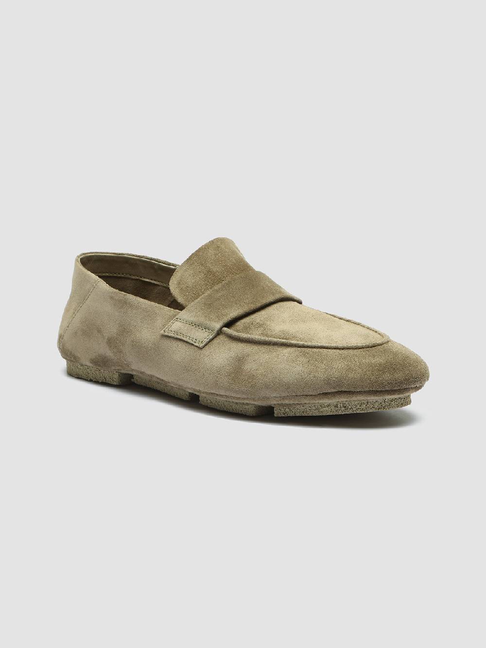 Officine Creative C-SIDE 101 Mocassini in Pelle Scamosciata Tortora Negozio