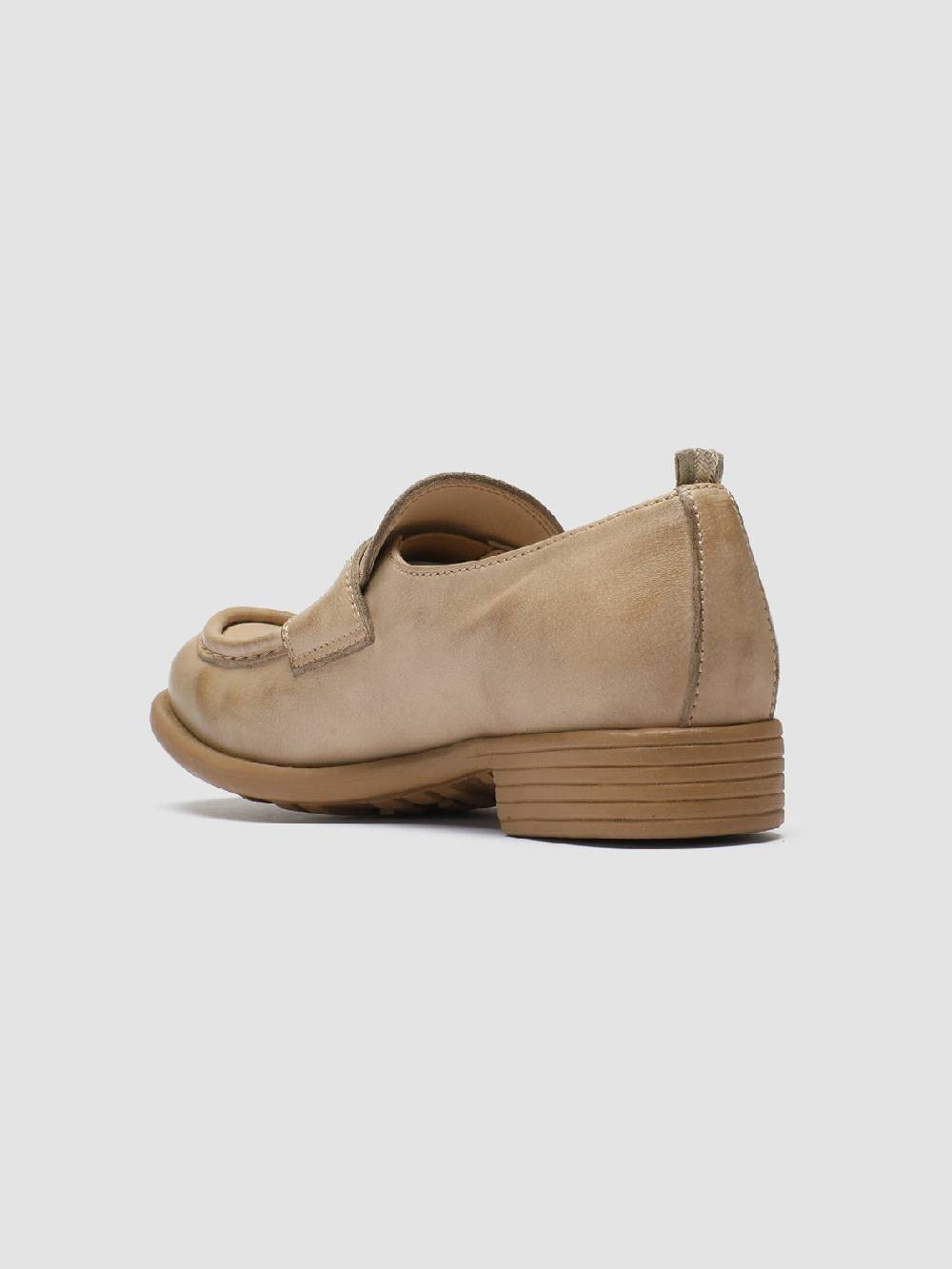 Officine Creative CALIXTE 020 Mocassini Penny Loafer in Pelle Tortora In Saldo