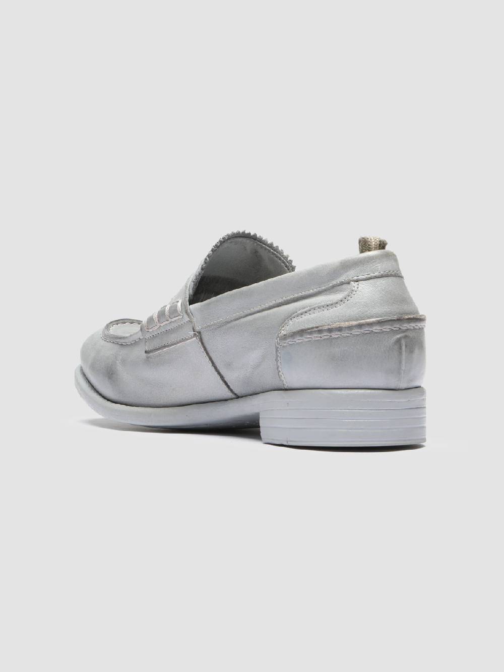 Officine Creative CALIXTE 042 Mocassini Penny in Pelle Grigia Moda