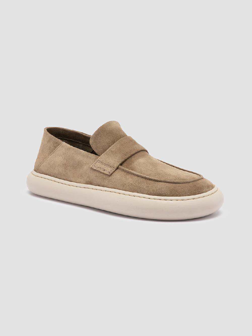 Officine Creative DINGHY 101 Sneakers Basse in Pelle Scamosciata Tortora Sconto di tempo limitato
