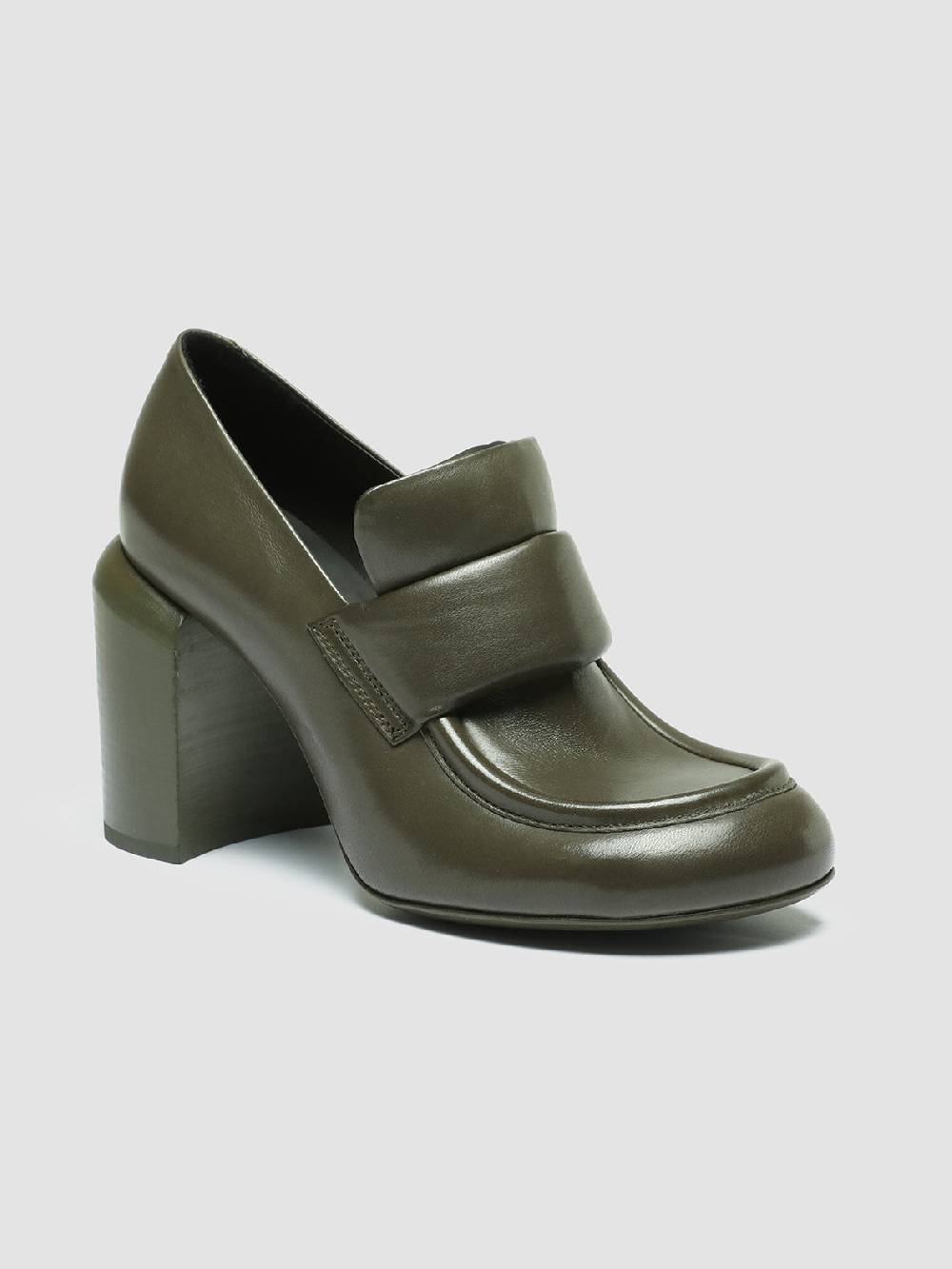 Officine Creative ESTHER 018 Mocassini Penny in Pelle Verde Offerta speciale
