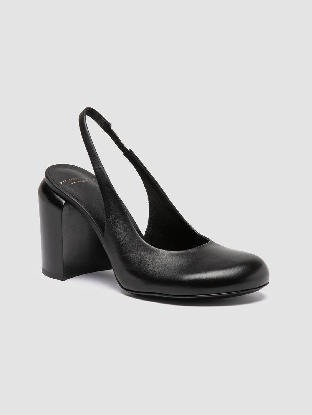 Officine Creative ESTHER 021 Sandali Slingback in Pelle Nera Comprare a buon mercato