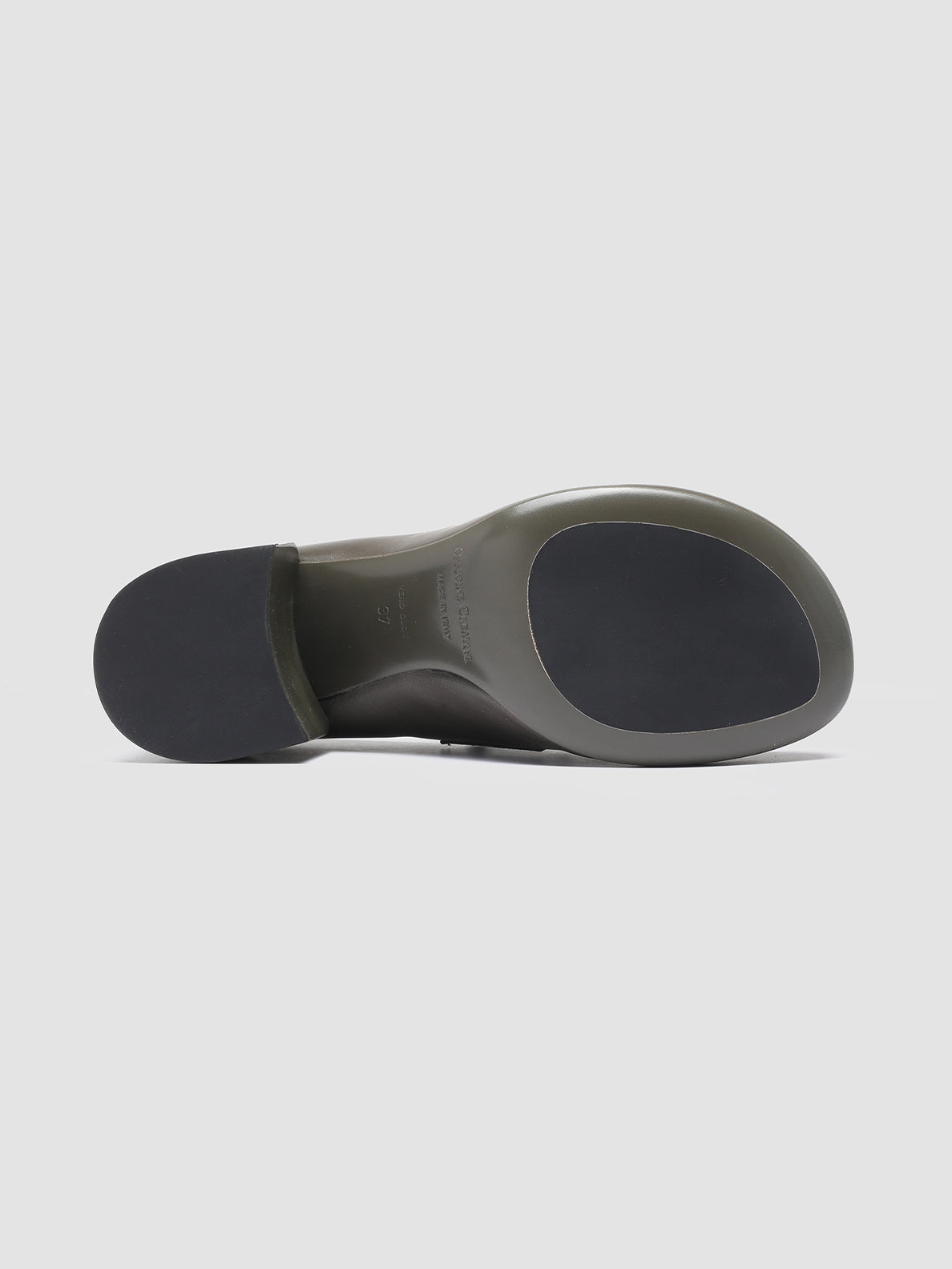 Officine Creative ETHEL 001 Mocassini Penny in Pelle Verde Flash Sale