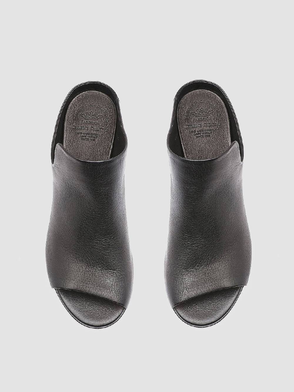 Officine Creative ADELE 003 Black Leather Sandals Offerta natalizia