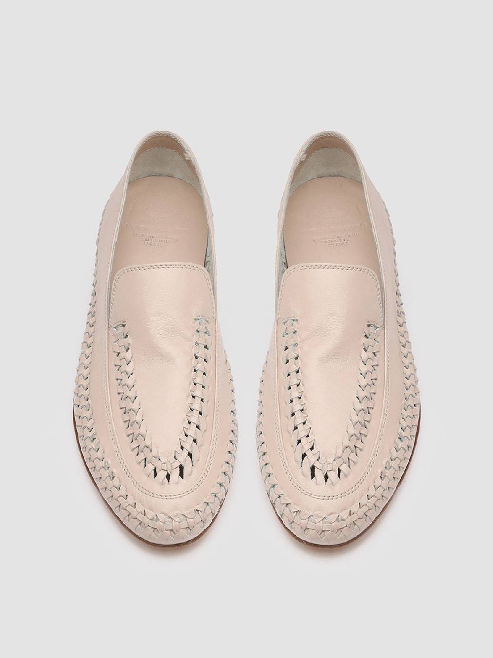 Officine Creative BESSIE 002 Mocassini in Pelle Rosa Offerta Pasqua