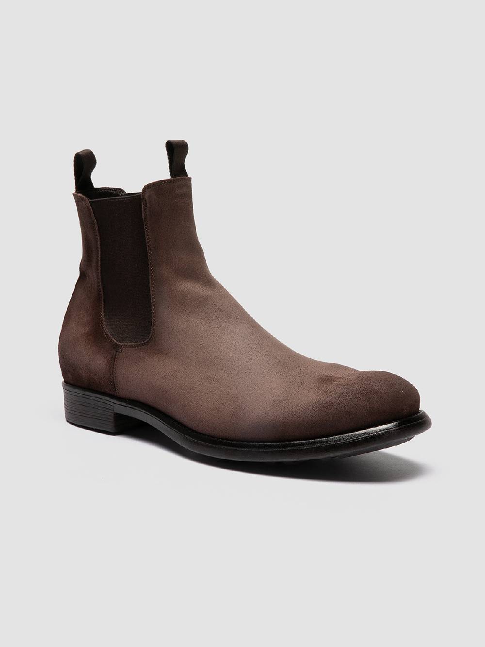 Officine Creative CHRONICLE 002 Stivaletti Chelsea in Camoscio Tortora Offerta San Valentino