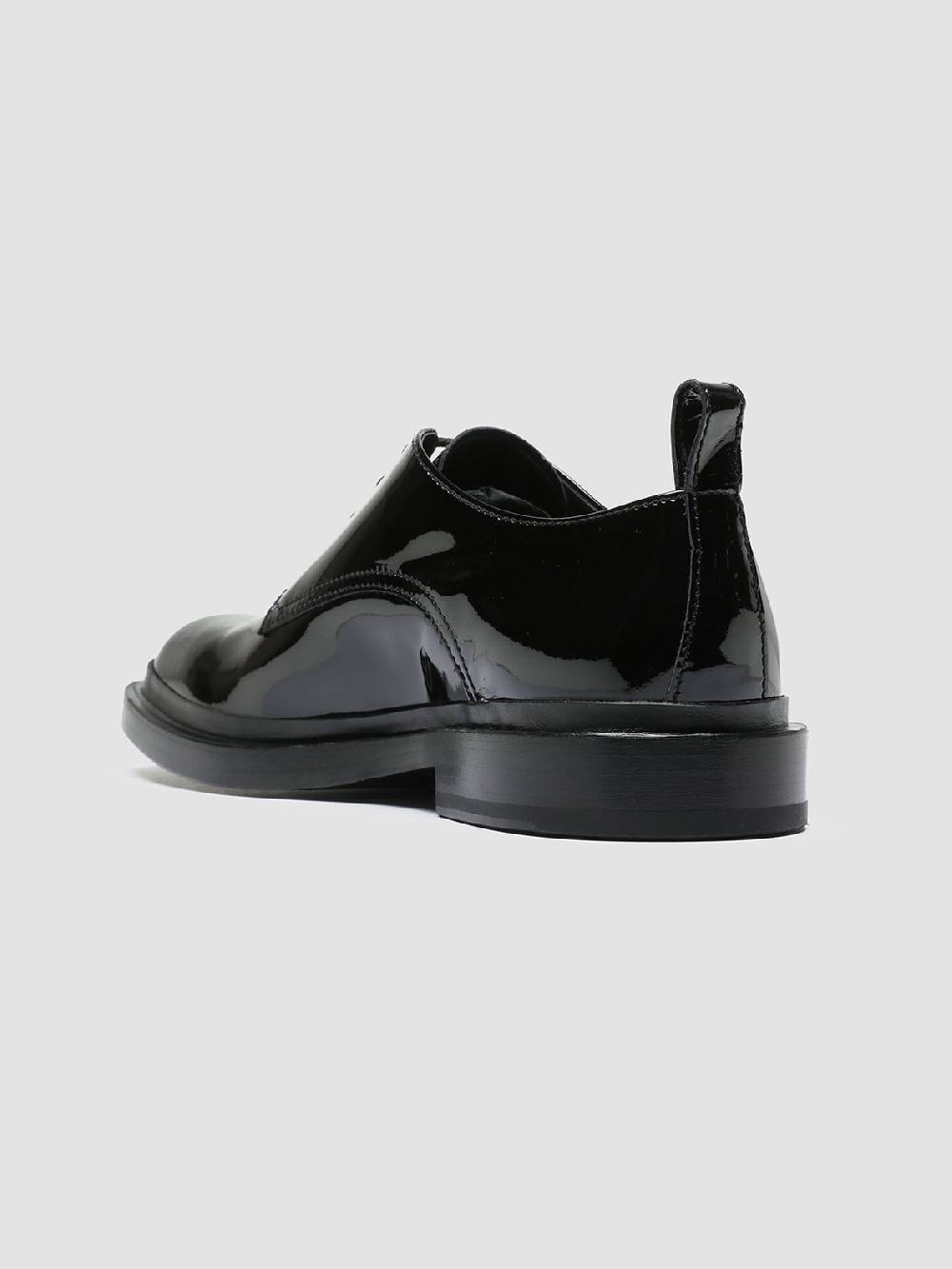 Officine Creative CONCRETE 003 Derby in Pelle Nera Vendita calda