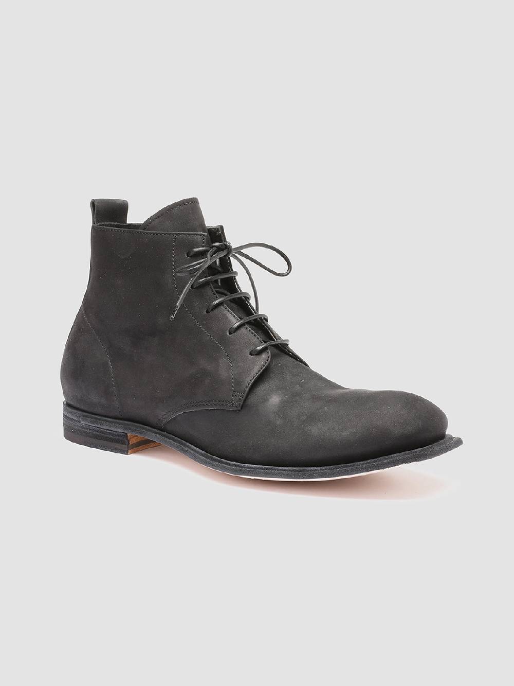 Officine Creative DURGA 002 Stivaletti in Pelle Scamosciata Nera Liquidazione