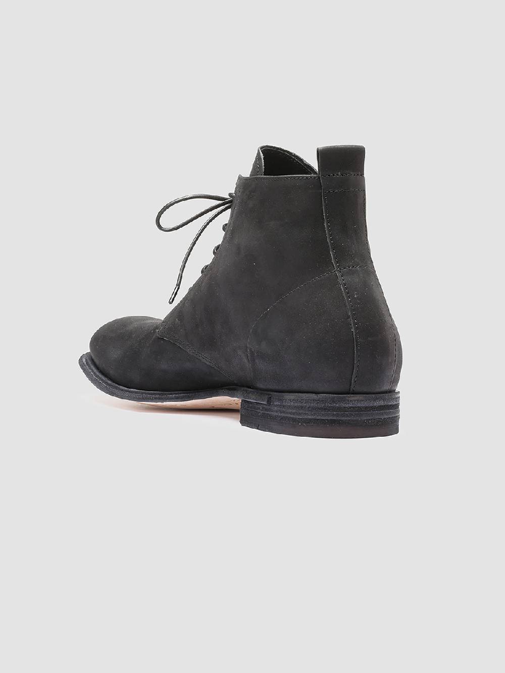 Officine Creative DURGA 002 Stivaletti in Pelle Scamosciata Nera Liquidazione