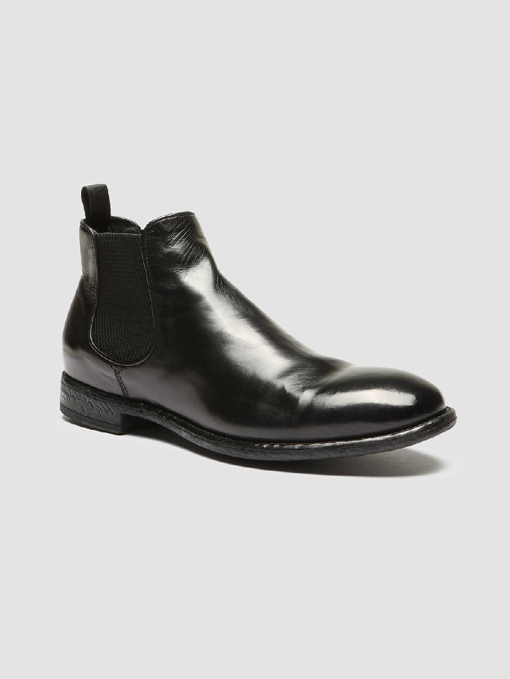 Officine Creative EMORY 012 Stivaletti Chelsea in Pelle Nera Comprane uno, ottenene uno gratis