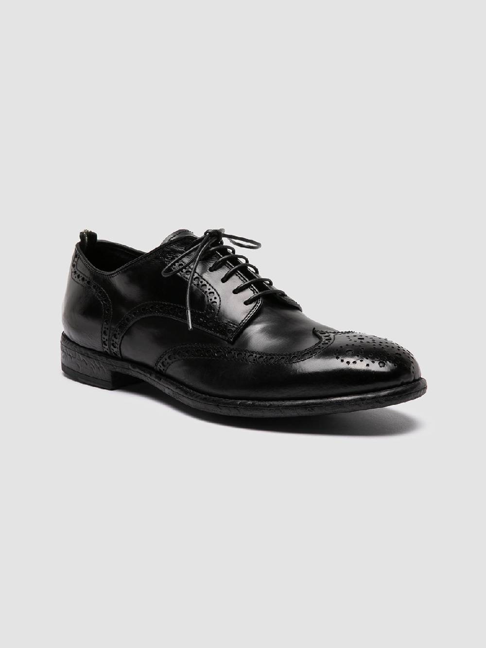 Officine Creative EMORY 015 Scarpe Derby in Pelle Nera Offerte giornaliere