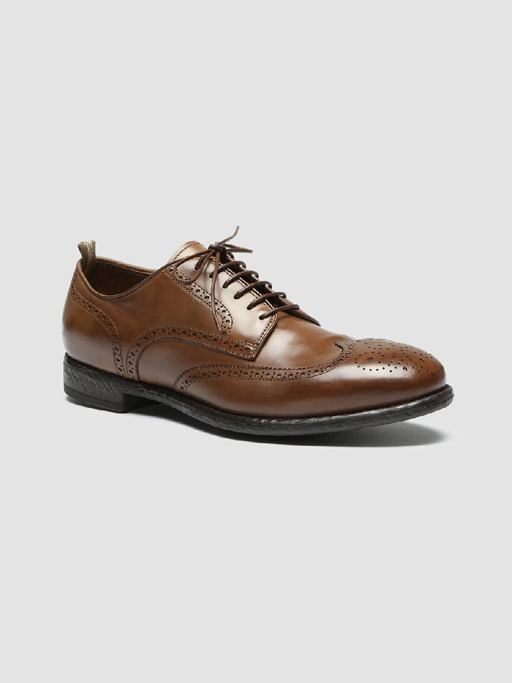 Officine Creative EMORY 015 Derby in Pelle Marrone Offerte speciali