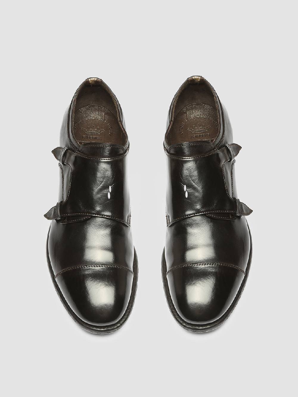 Officine Creative EMORY 017 Derby in Pelle Marrone Enormi risparmi
