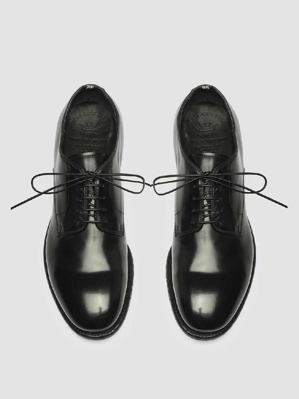 Officine Creative EMORY 022 Derby in Pelle Nera Sconti VIP