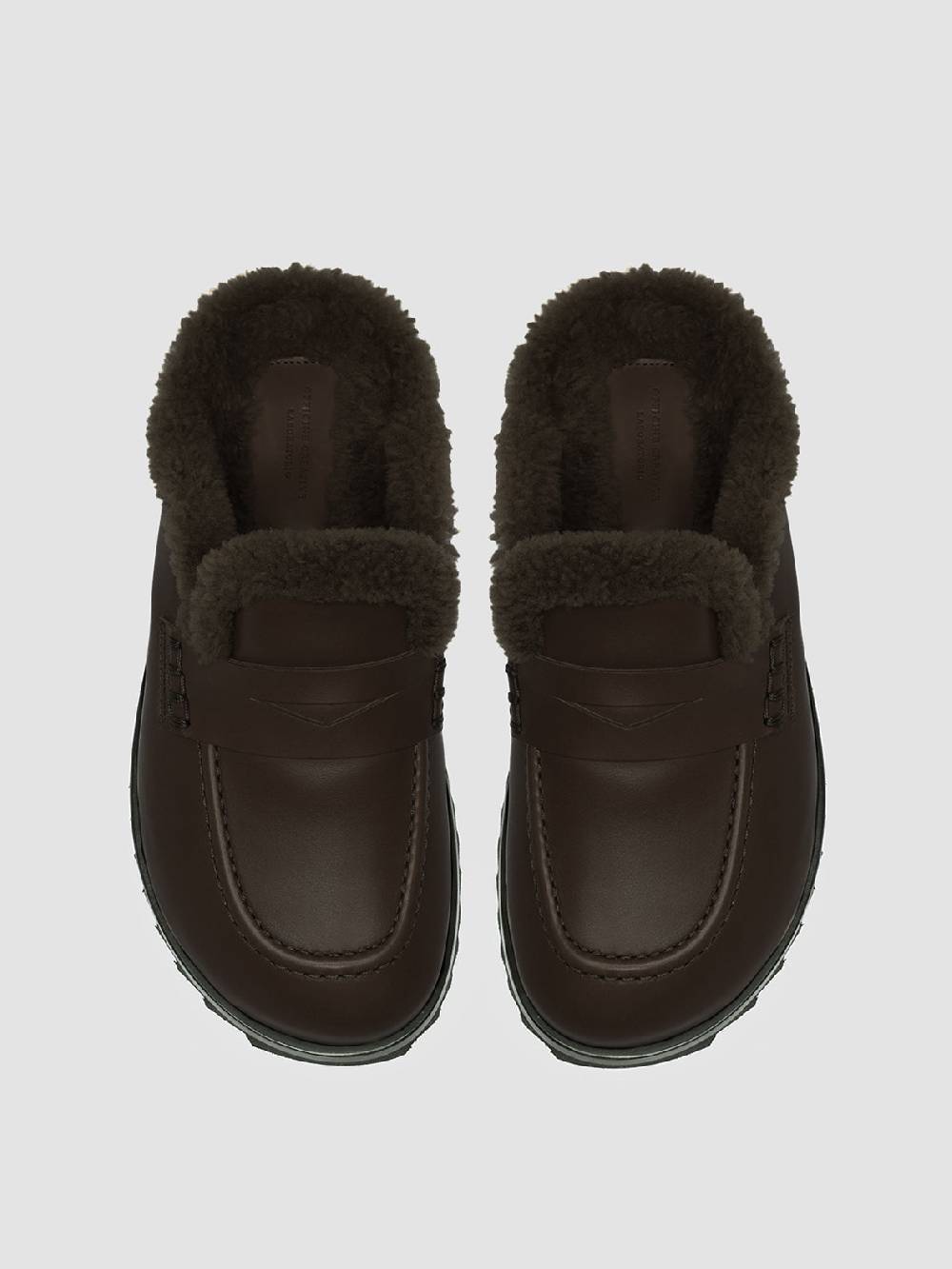 Officine Creative PELAGIE D’HIVER 007 Sabot in Pelle Marrone e Montone Ultimi due giorni