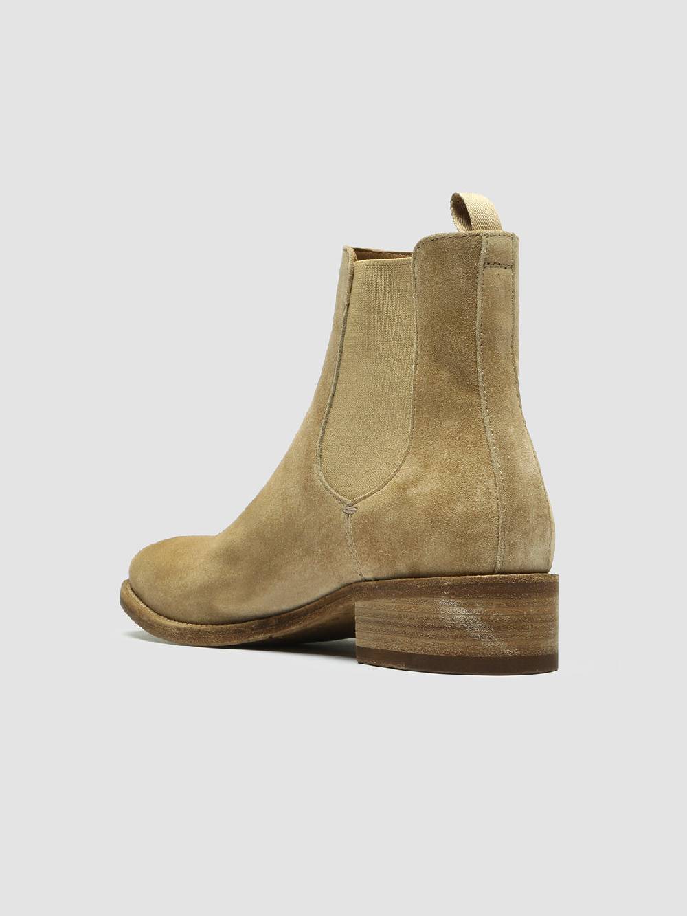 Officine Creative SELINE 029 Stivaletti Chelsea in Pelle Scamosciata Tortora Fino al 60% di sconto