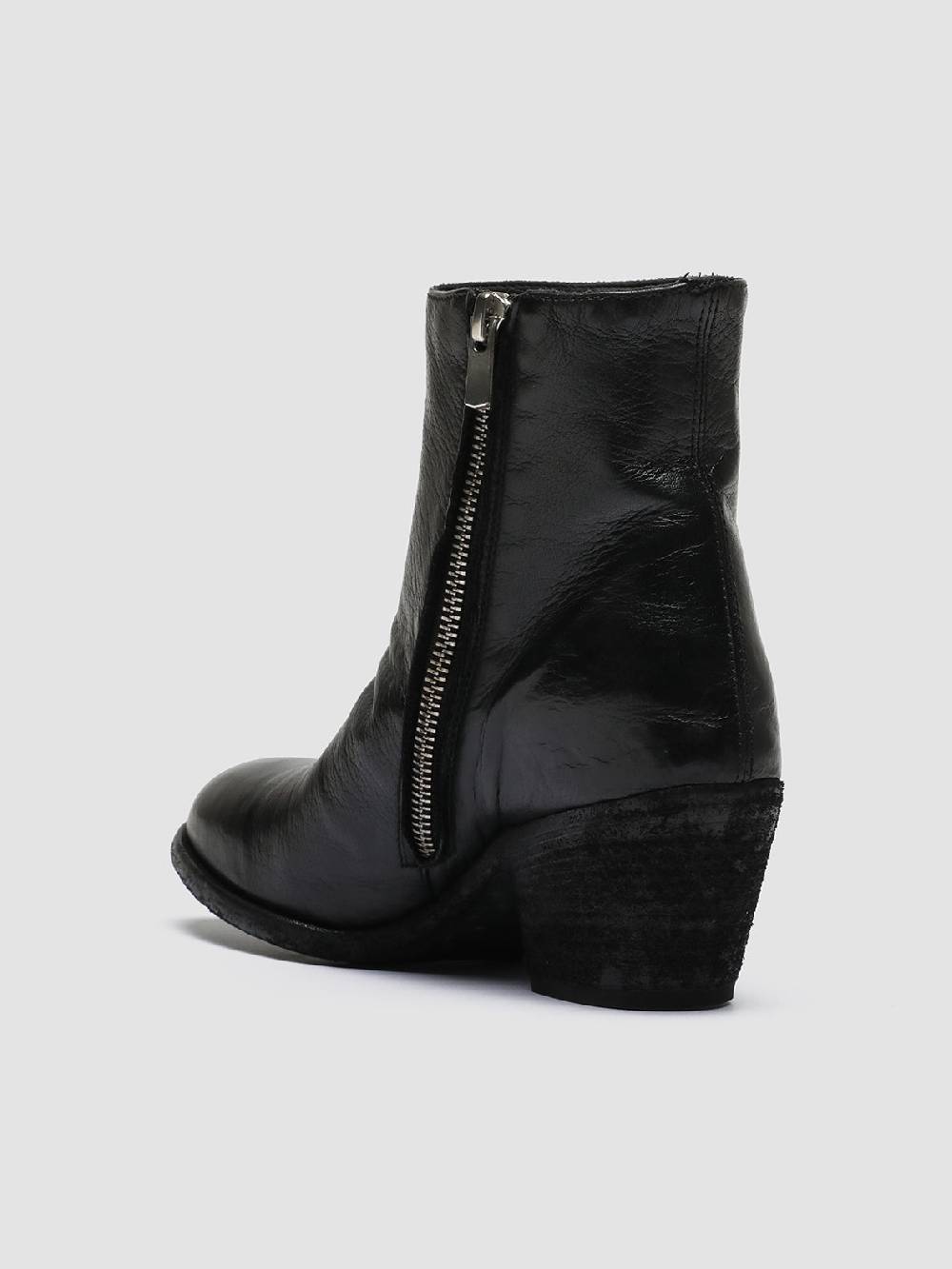 Officine Creative SHERRY 003 Stivaletti in Pelle Nera Fino al 65% di sconto