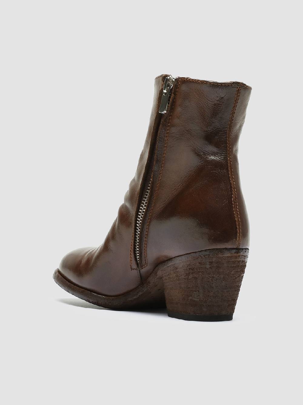 Officine Creative SHERRY 003 Stivaletti in Pelle Marrone Only for today