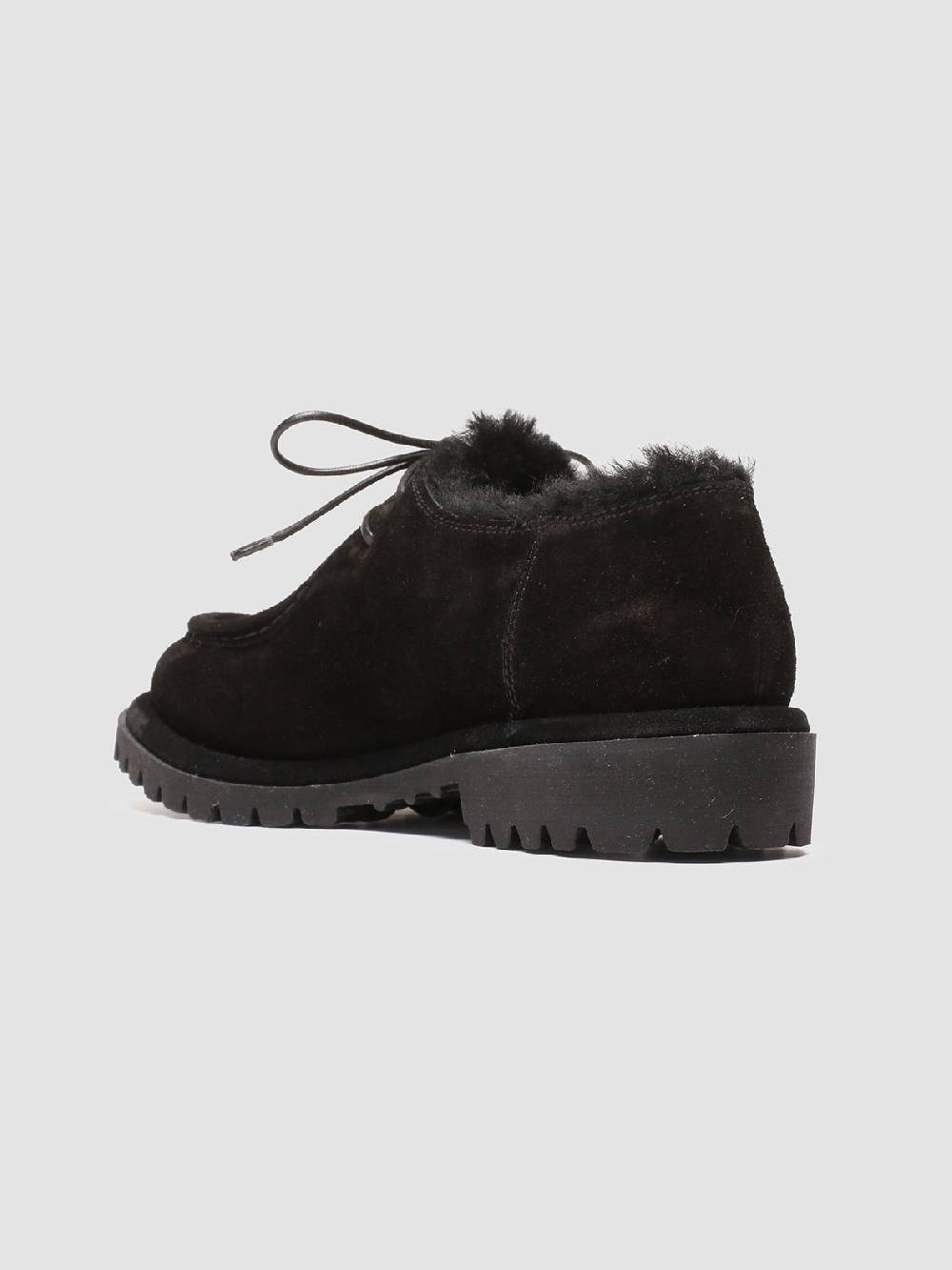 Officine Creative SPECTACULAR W 106 Derby in Pelle Scamosciata Nera Discount Store per i nuovi prodotti