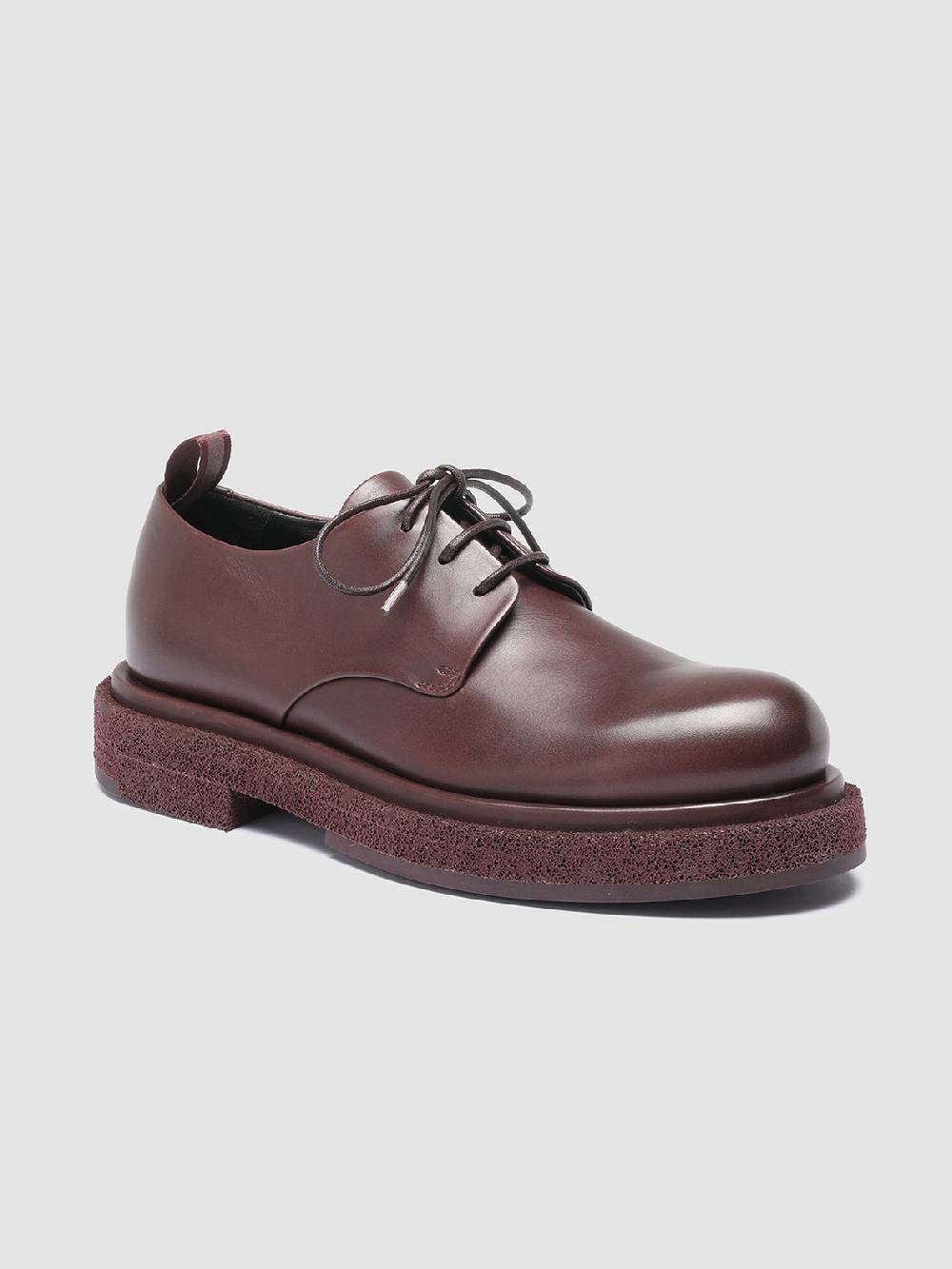 Officine Creative TONAL 100 Derby in Pelle Bordeaux Super sconto