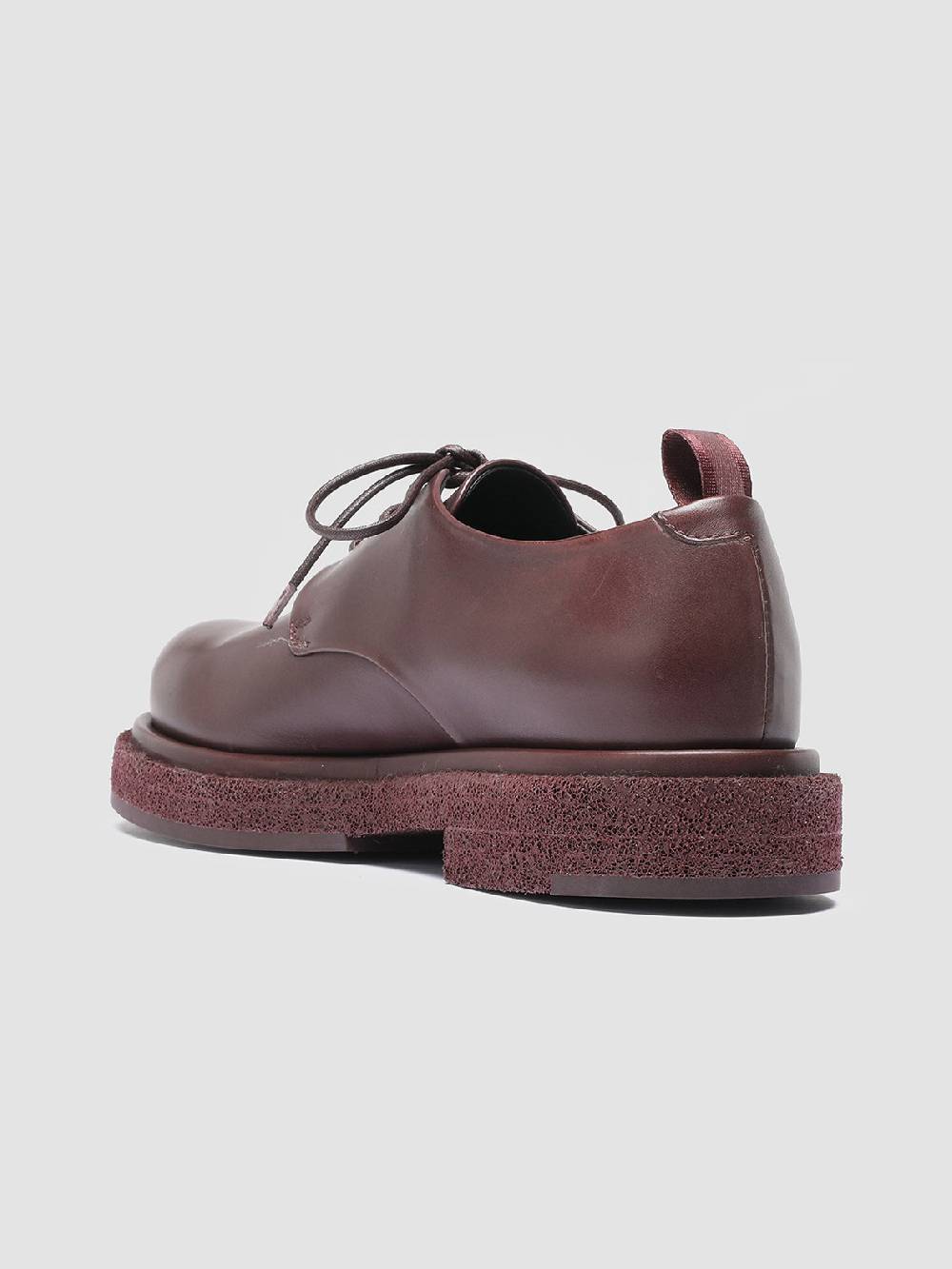 Officine Creative TONAL 100 Derby in Pelle Bordeaux Super sconto