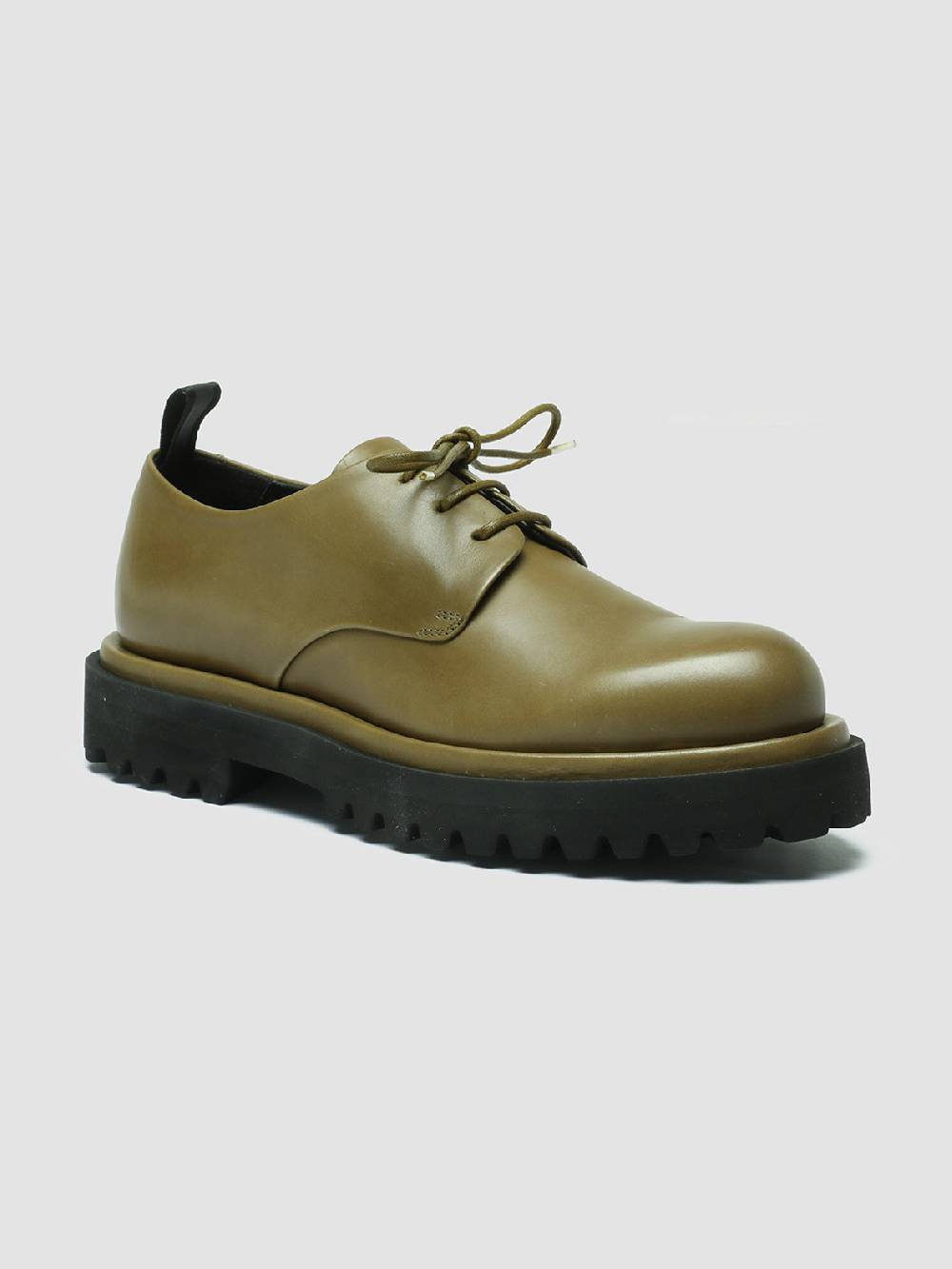Officine Creative TONAL 100 Derby in Pelle Verde Enormi sconti