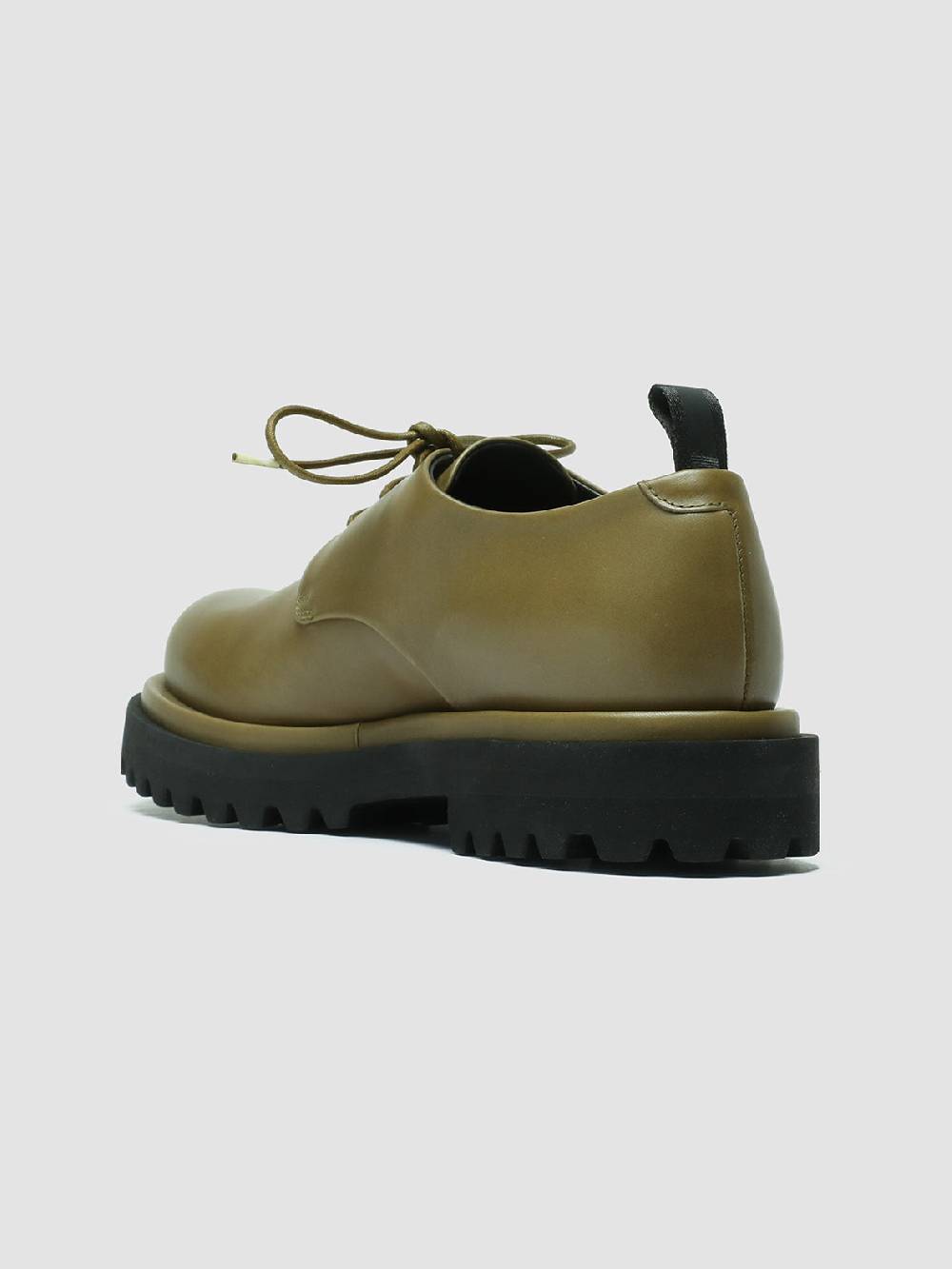 Officine Creative TONAL 100 Derby in Pelle Verde Enormi sconti
