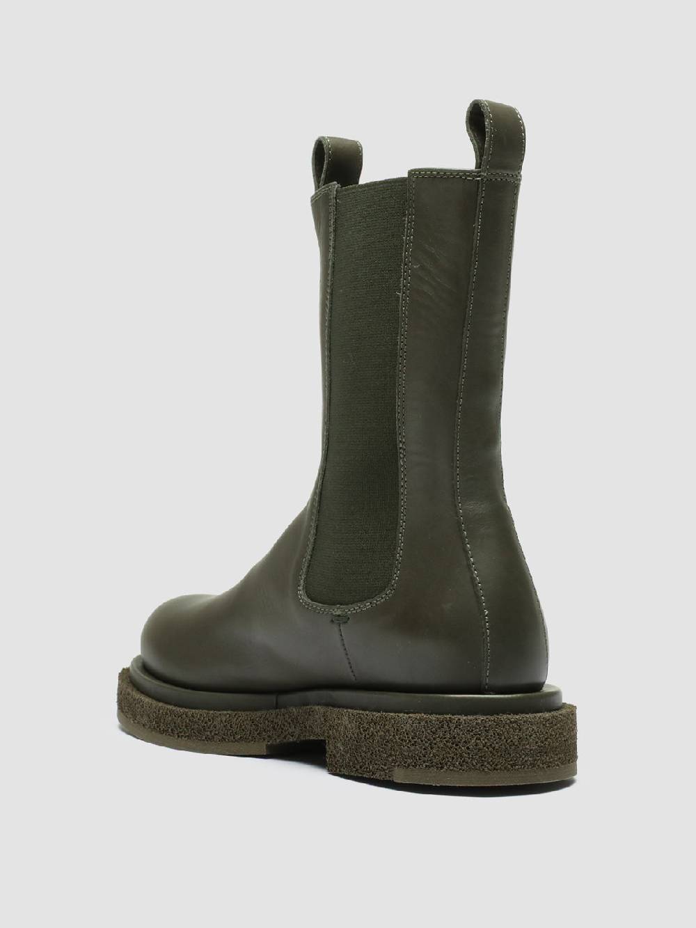 Officine Creative TONAL 105 Stivaletti Chelsea in Pelle Verde 50% di sconto con spedizione gratuita