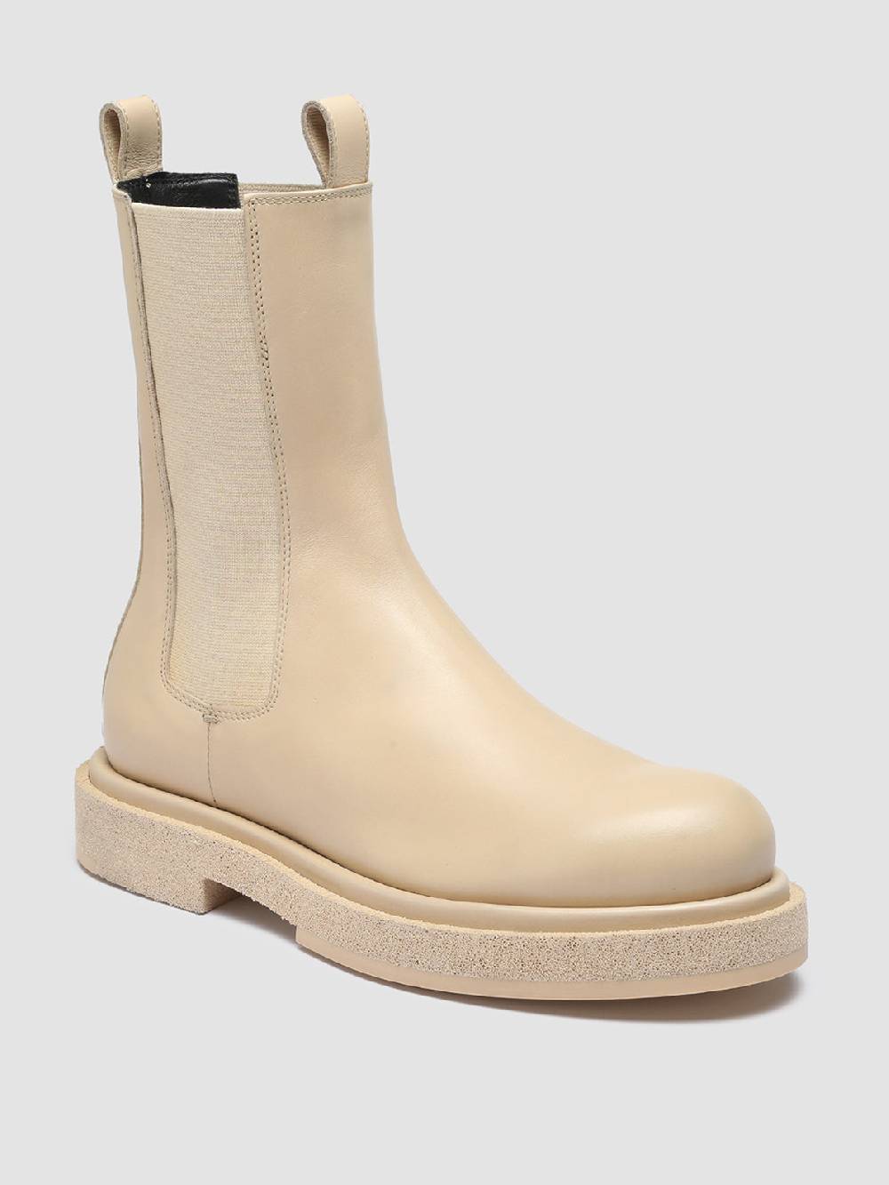 Officine Creative TONAL 105 Stivaletti Chelsea in Pelle Avorio Trasporto libero internazionale