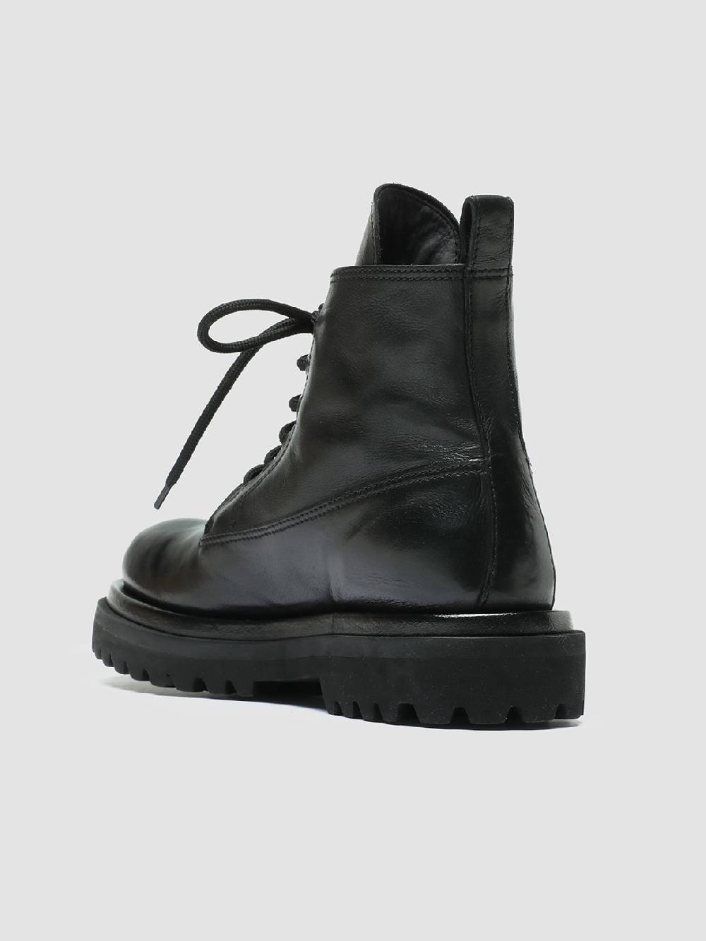 Officine Creative WISAL DD 105 Stivali stringati in Pelle Nera Limitato a 3 giorni