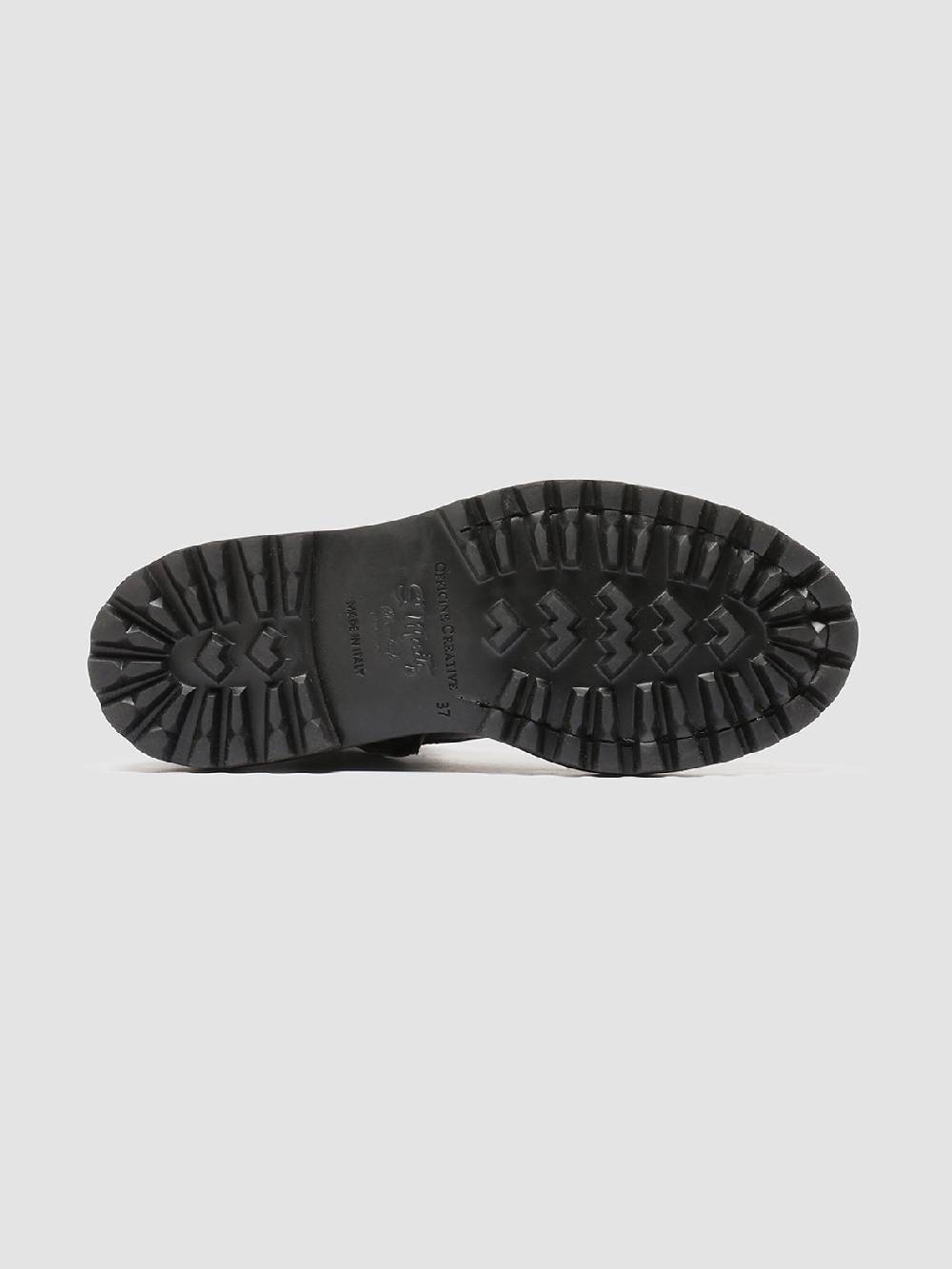 Officine Creative WISAL DD 105 Stivali stringati in Pelle Nera Limitato a 3 giorni