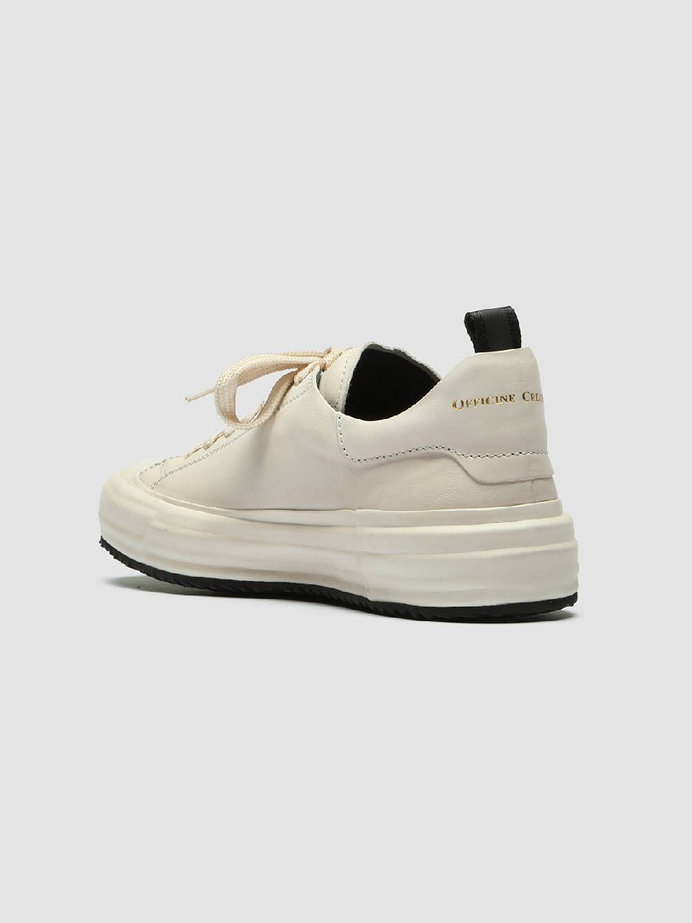 Officine Creative MES 105 Sneaker in Pelle Avorio Black Friday Prezzi