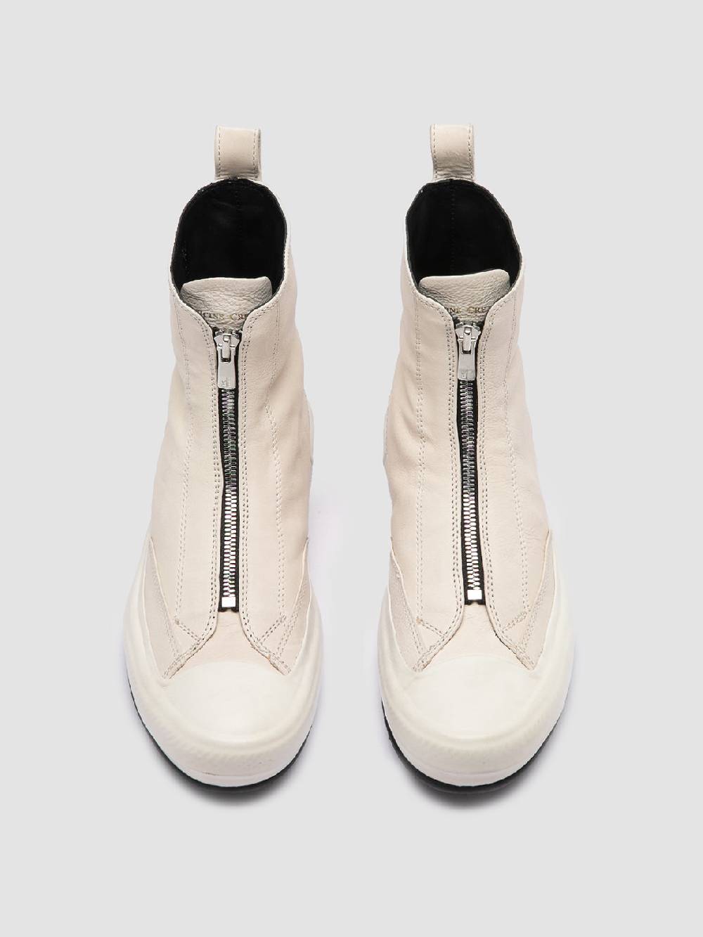 Officine Creative MES 109 Sneaker Alte in Pelle Avorio Duty-free