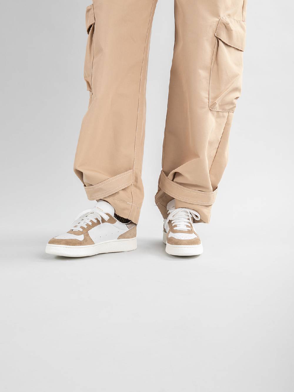Officine Creative MOWER 110 Sneakers in Pelle e Camoscio Bianco Sconti questo mese