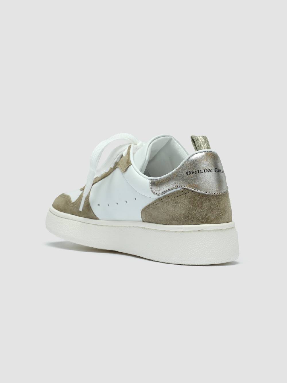 Officine Creative MOWER 110 Sneakers in Pelle Bianca Italia
