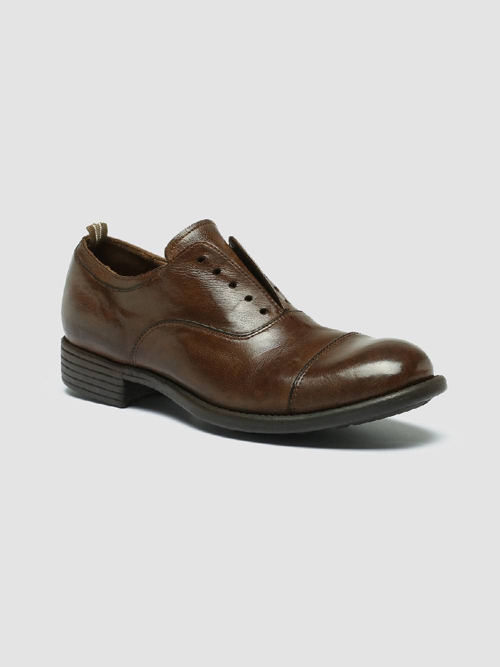 Officine Creative CALIXTE 003 Oxford in Pelle Marrone Negozio