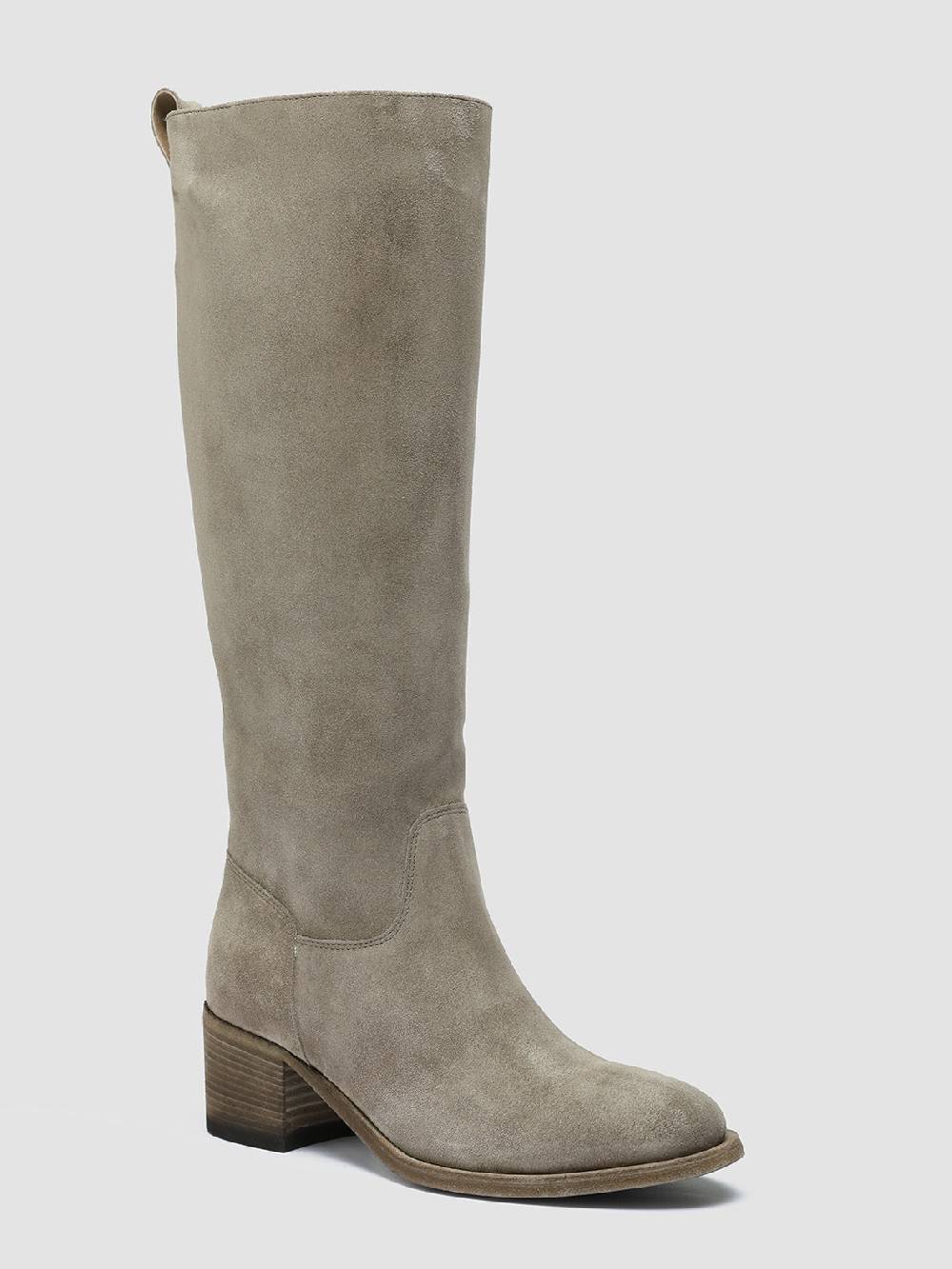 Officine Creative DENNER 116 Stivali Zip in Camoscio Grigio Negozio online di fabbrica