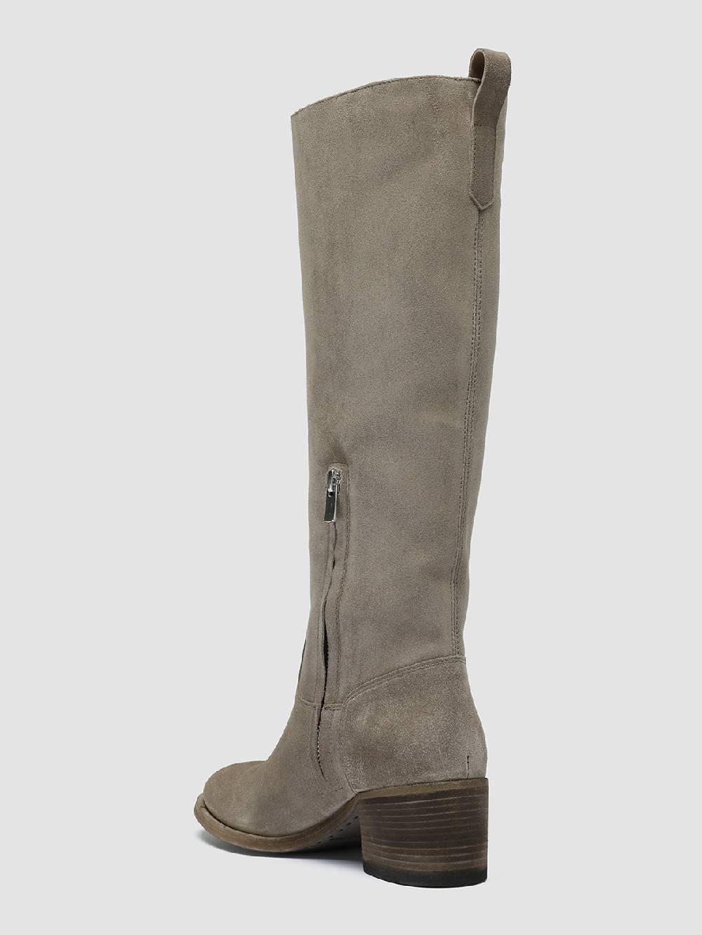 Officine Creative DENNER 116 Stivali Zip in Camoscio Grigio Negozio online di fabbrica