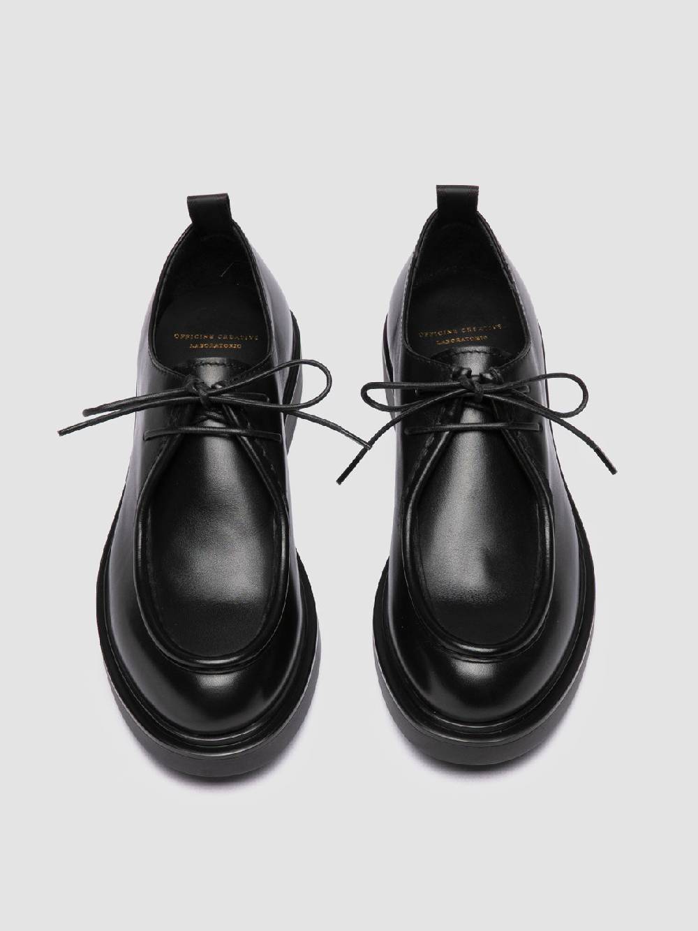 Officine Creative ENGINEER 102 Derby in Pelle Nera Offerta speciale