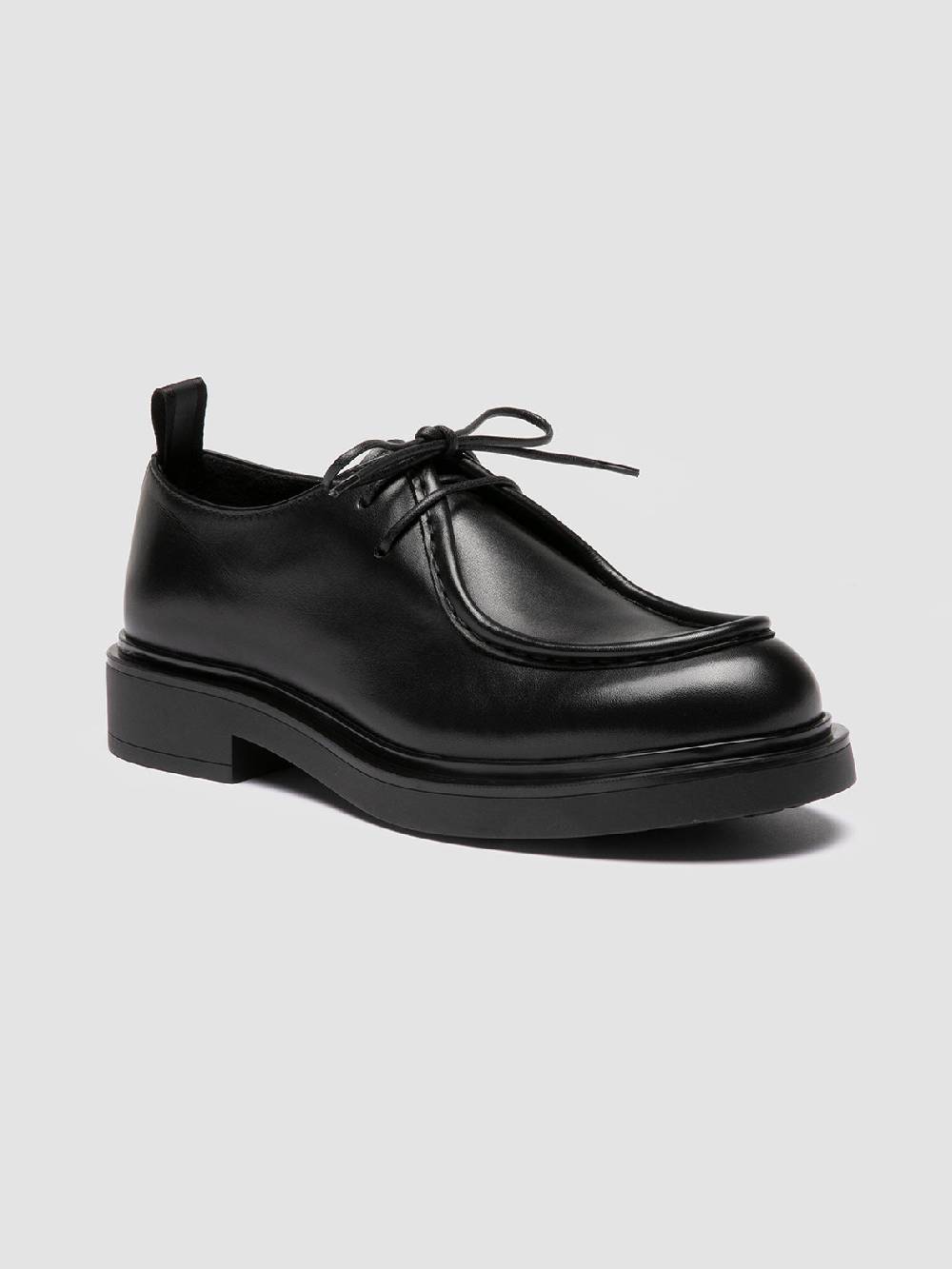 Officine Creative ENGINEER 102 Derby in Pelle Nera Offerta speciale