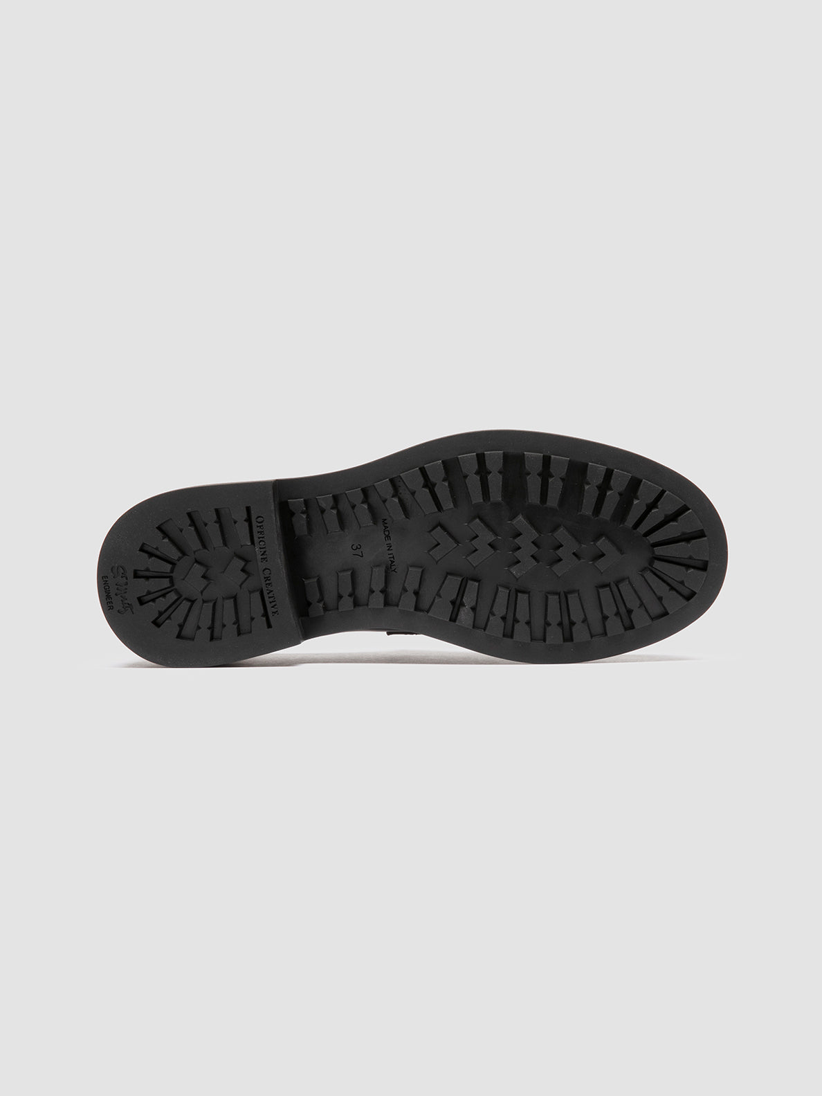 Officine Creative ENGINEER 102 Derby in Pelle Nera Offerta speciale