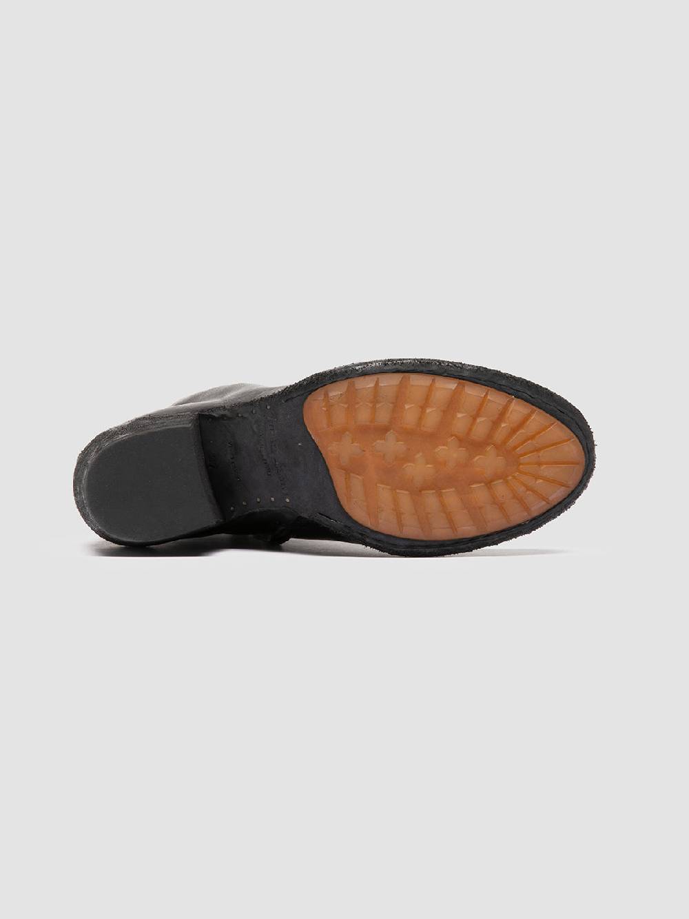 Officine Creative GODEAU 001 Stivali con Zip in Pelle Nera Grande vendita