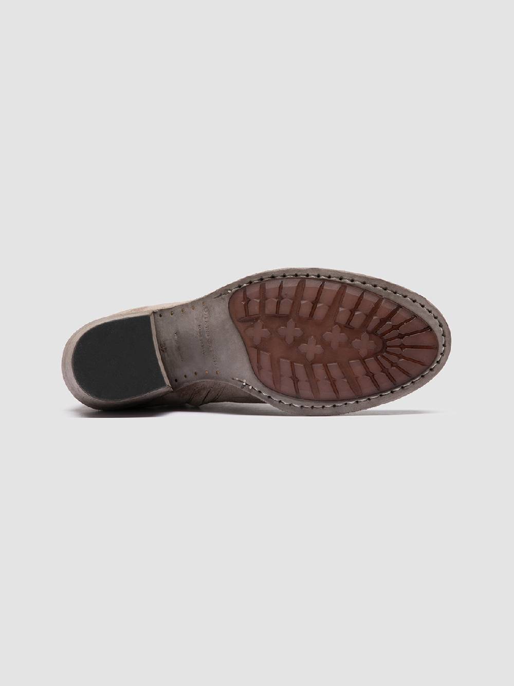 Officine Creative GODEAU 001 Stivali con Zip in Pelle Scamosciata Tortora Flash Sale