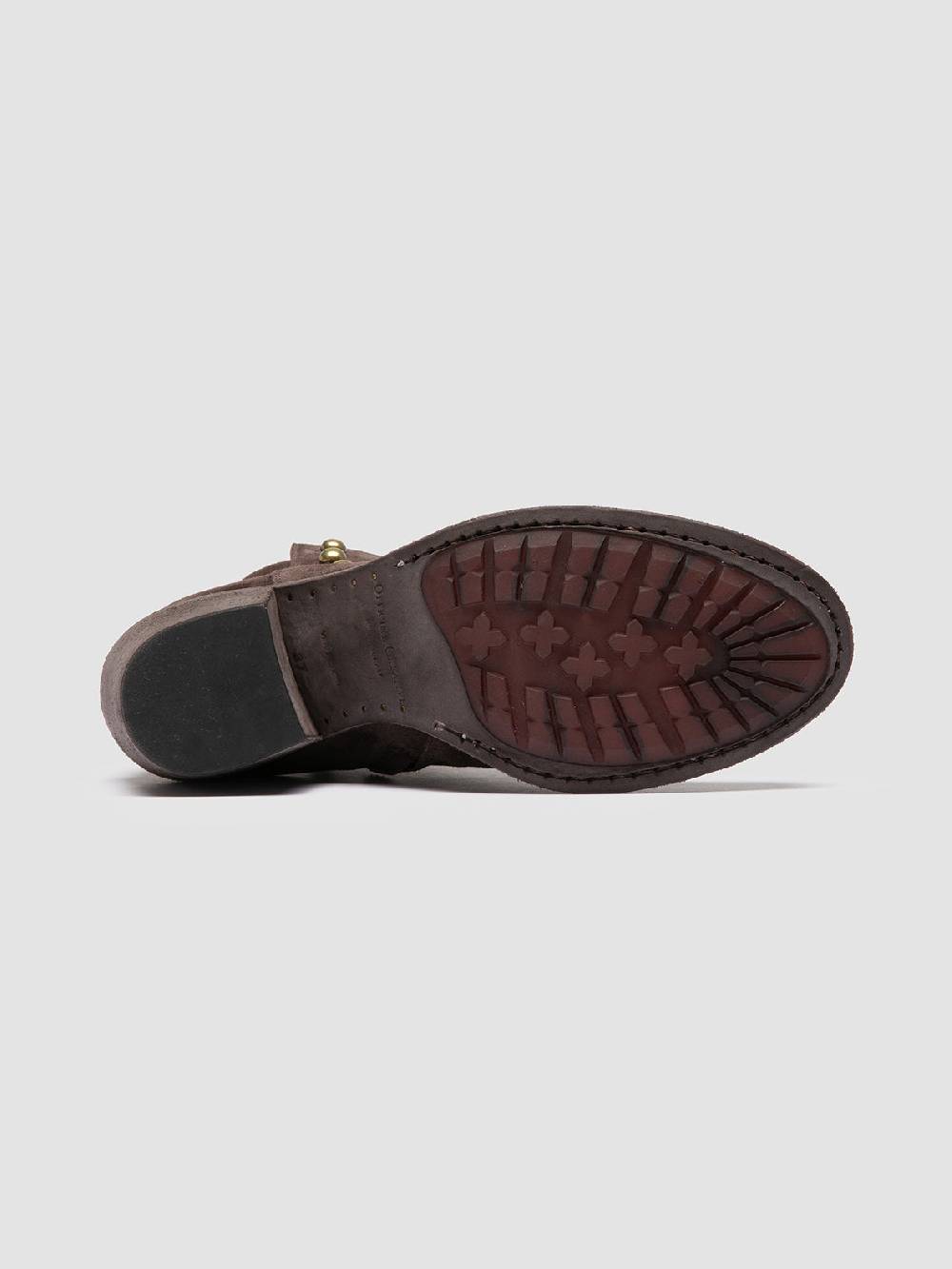 Officine Creative GODEAU 004 Stivali con Zip in Pelle Scamosciata Marrone Shopping online
