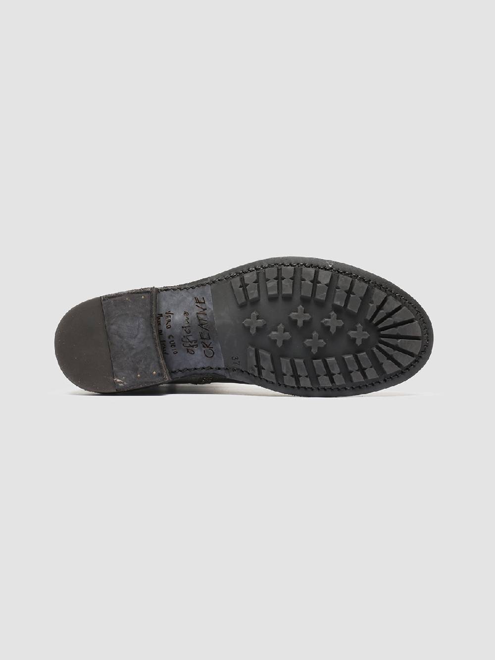 Officine Creative LEGRAND 203 Stivali Zip in Pelle Grigia Black Friday