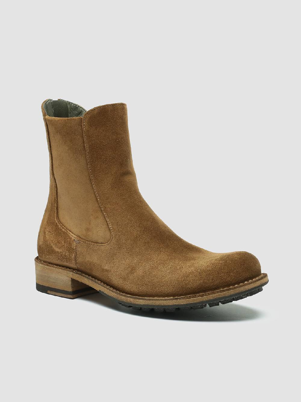 Officine Creative LEGRAND 229 Stivali Zip in Camoscio Marrone Cyber Monday