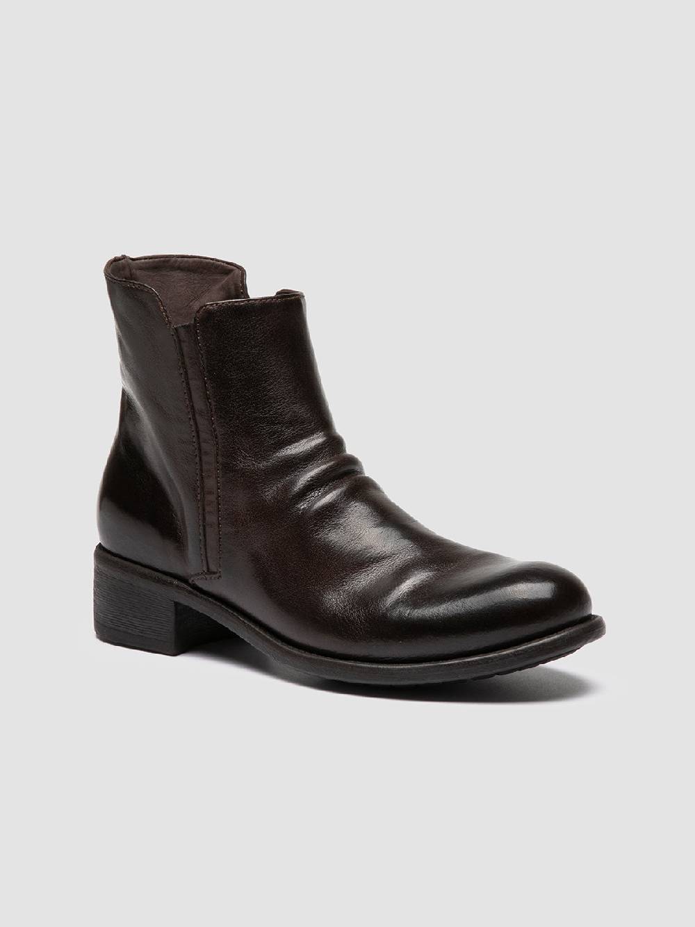 Officine Creative LIS 001 Stivali con Zip in Pelle Marrone Offerta per la Festa della Mamma