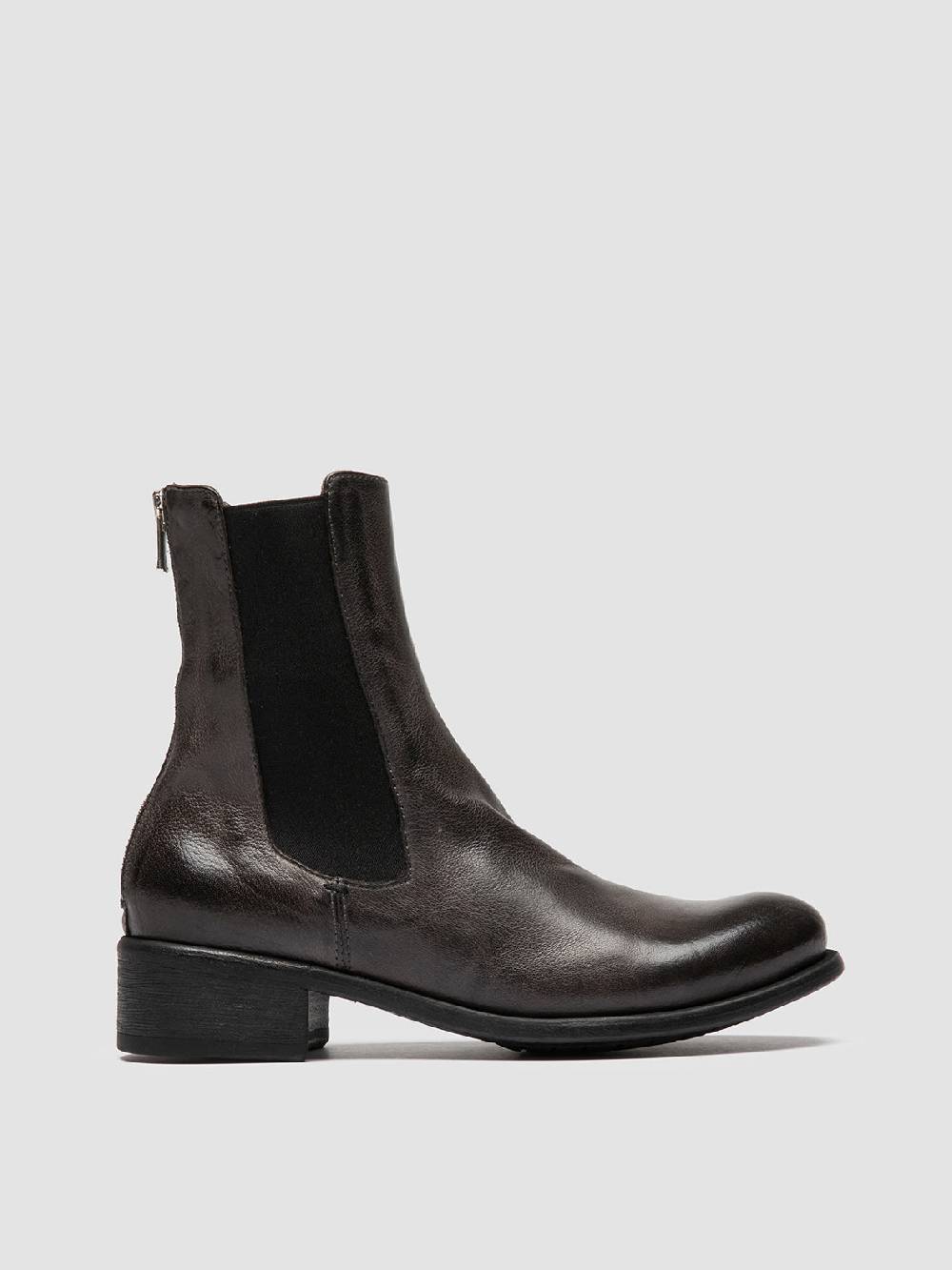 Officine Creative LIS 003 Stivaletti Chelsea in Pelle Grigia Offerta migliore