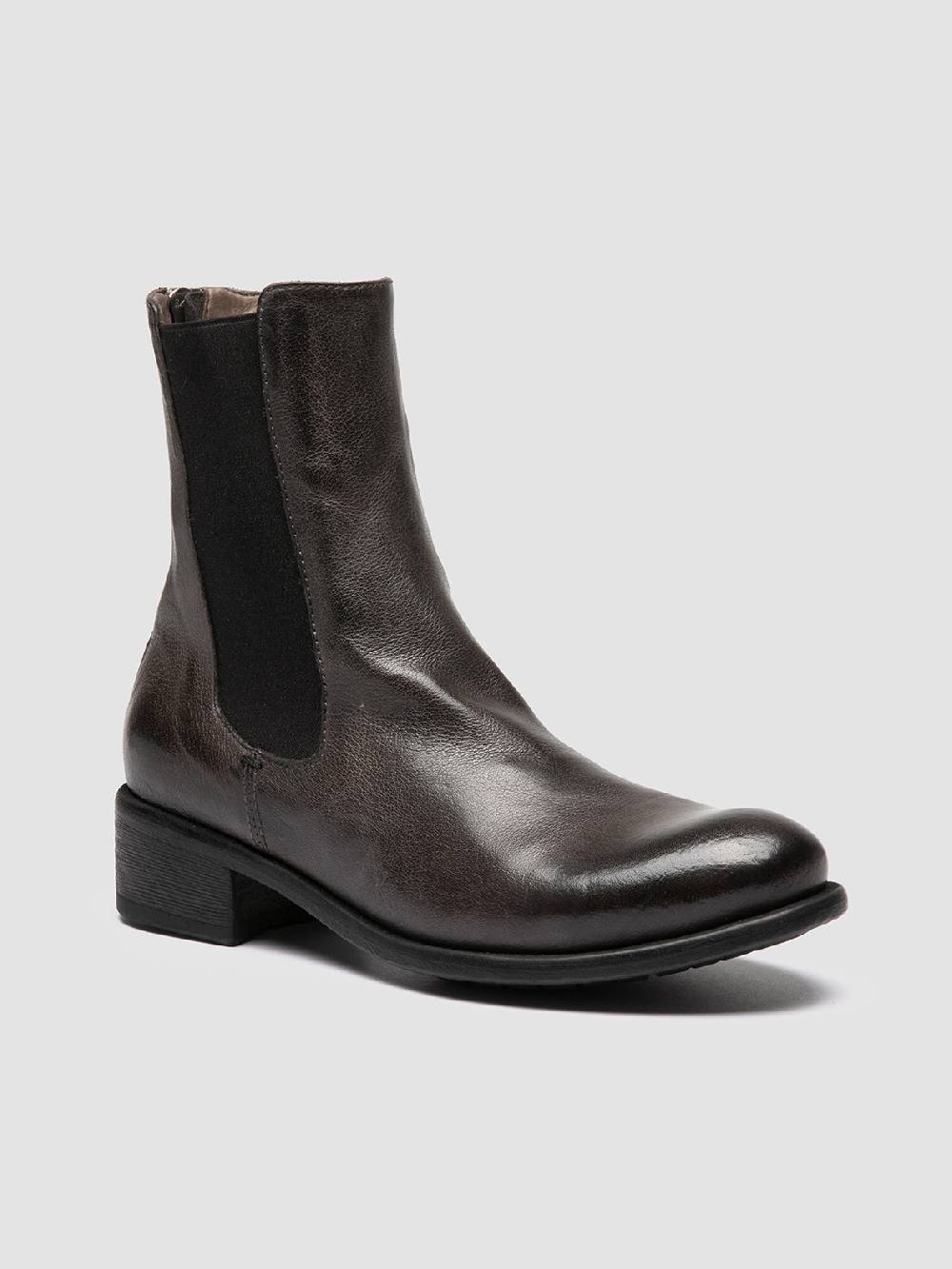 Officine Creative LIS 003 Stivaletti Chelsea in Pelle Grigia Offerta migliore