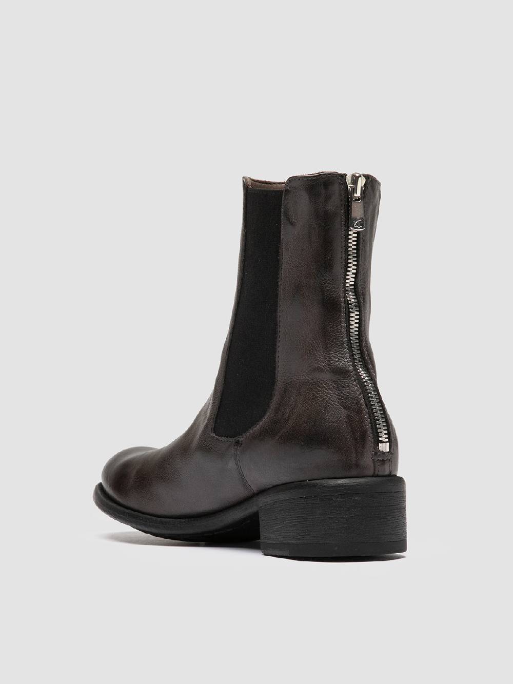 Officine Creative LIS 003 Stivaletti Chelsea in Pelle Grigia Offerta migliore